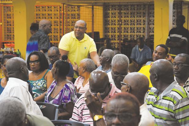 Former Minister of Water Resources and former St. Philip West M.P., Dr. David Estwick, was in attendance at the meeting.