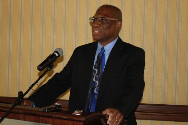 Cleviston Hunte, Director of Youth in the Ministry of Culture, Sports and Youth, as he spoke of the partnership between the Youth MInistry and Prince’s Trust International.  
