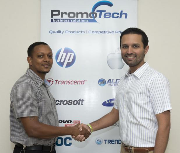 Jason Bowen (Promotech Inc. I.C.T. Manager) on the left and Kailash Pardasani (Promotech Inc. CEO) on the right. 