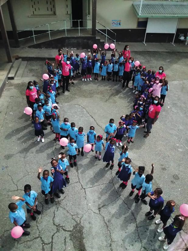 Bay Primary shows support of breast cancer awareness | Barbados Advocate