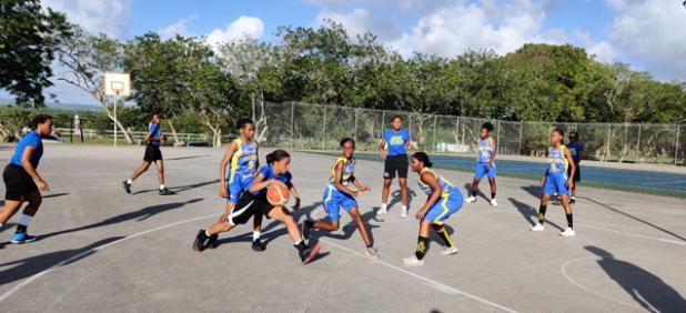 It was a task for the Combermere defense to try to contain Zahra Ashby of St. Michael School. Ashby scored 10 points as St. Michael won 34-6.