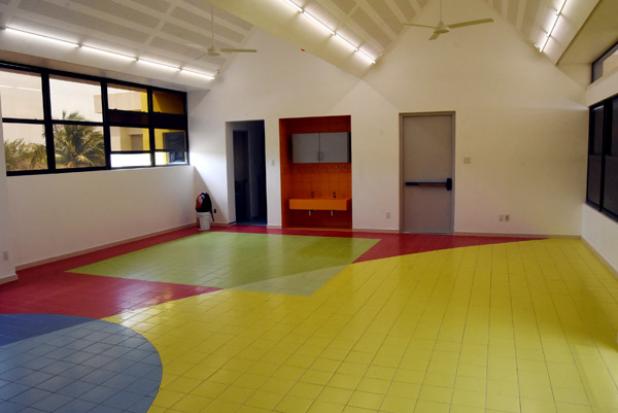 One of the completed rooms of the Maria Holder Gall Hill nursery school.
