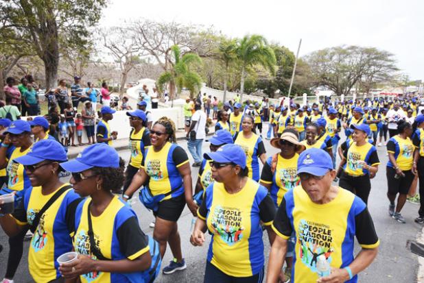 Barbadians came out in large numbers to take part in the May Day march.