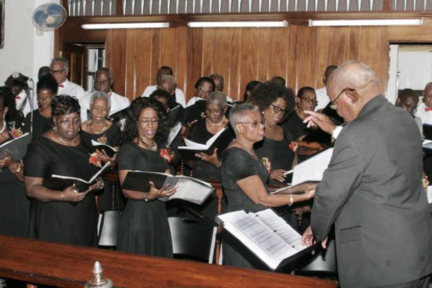 The Central Bank Choir in action.