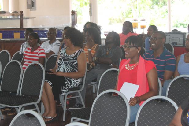 A section of the audience in attendance and listening closely to what was being said during yesterday’s SIGNIA Development Workshop & Artistes Showcase.