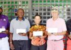 Winners in the Courtesy Garage March medal golf tournament.From left: Maurice Forde, Andy Dickson, Lynn deCambra-Mcleod, Yogi Lehtinen and Trevor Tasker.