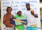 Omar Forde won the Beach Culture Conch Blowing competition.